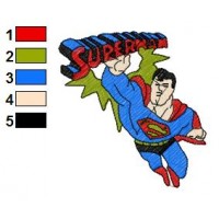 Superman Batman Embroidery Design 13